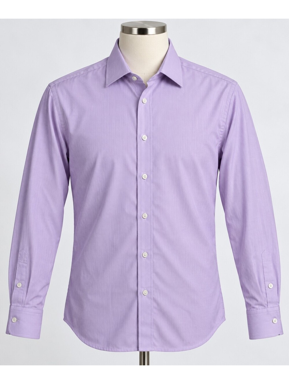 Tom Baine Men's L Purple Slim Fit Stretch Dress Shirt 16